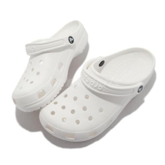 Crocs Unisex Classic Clog White Size M7 / W9 - Picture 4 of 6
